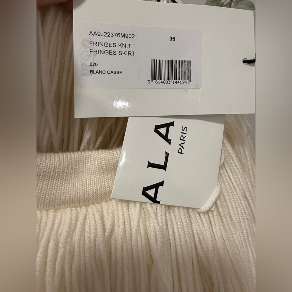 Alaia Fringes Wool Miniskirt - Picture 12 of 12